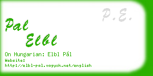pal elbl business card